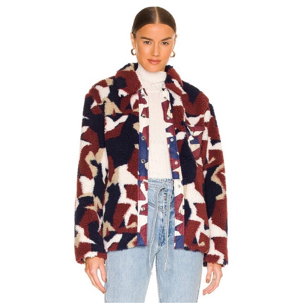 Rag & Bone Elliot sherpa shirt jacket size XS